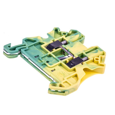 Phoenix Contact UT 2.5-PE Series Green/Yellow Earth Terminal Block, 0.14 → 4mm², Single-Level, Screw