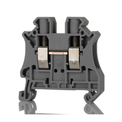 Phoenix Contact UT 6 Series Grey Feed Through Terminal Block, 0.2 → 10mm², Single-Level, Screw Termination, ATEX