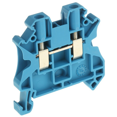 Phoenix Contact UT 4 BU Series Blue Feed Through Terminal Block, 0.14 → 4mm², Single-Level, Screw Termination,