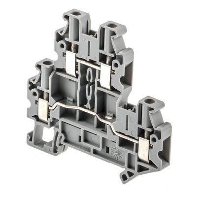 Phoenix Contact UTTB Clipline Series Grey Double Level Terminal Block, 0.14 → 6mm², Double-Level, Screw