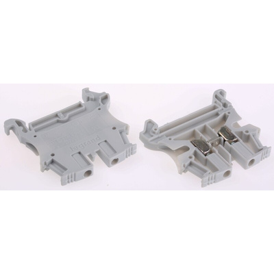 Legrand 371 Series Grey DIN Rail Terminal Block, 4mm², Single-Level, Screw Termination