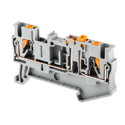 Phoenix Contact PT 2.5-MT Series Grey Knife Disconnect Terminal Block, 0.14 → 4mm², Single-Level, Push In