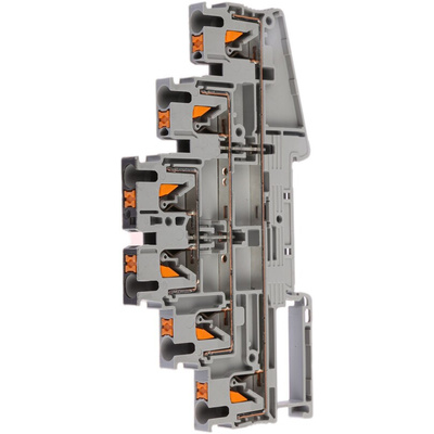 Phoenix Contact PT 2.5-3PV Series Grey Multi Level Terminal Block, 0.14 → 4mm², Triple-Level, Push In