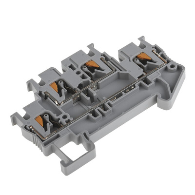 Phoenix Contact PTTB 2.5 Series Grey Double Level Terminal Block, 0.14 → 4mm², Double-Level, Push In