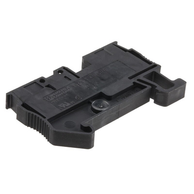 Phoenix Contact PT 4-FSI/F Series Black Fused DIN Rail Terminal, 4mm², Single-Level, Push In Termination, Fused, CSA