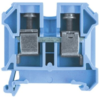 Weidmuller SAK Series Blue Feed Through Terminal Block, 16mm², Single-Level, Screw Termination