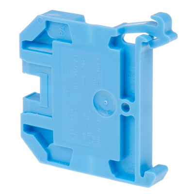 Weidmuller SAK Series Blue Feed Through Terminal Block, 4mm², Single-Level, Screw Termination