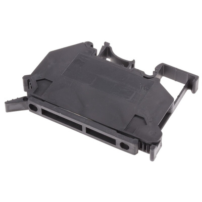 Phoenix Contact UK Series Black Fused DIN Rail Terminal, Single-Level, Screw Termination, Fused