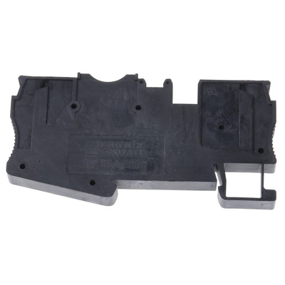 Phoenix Contact ST 4-FSI/C-LED 24 Series Black Fused DIN Rail Terminal, Single-Level, Spring Clamp Termination