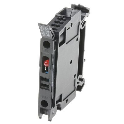 Weidmuller W Series Black Fused DIN Rail Terminal, 4mm², Single-Level, Screw Termination, Fused