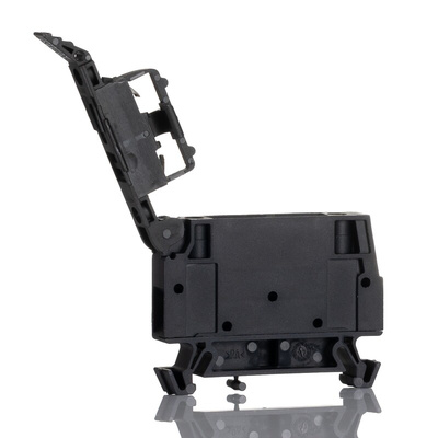 Weidmuller W Series Black Fused DIN Rail Terminal, 0.5 → 4mm², Single-Level, Screw Termination