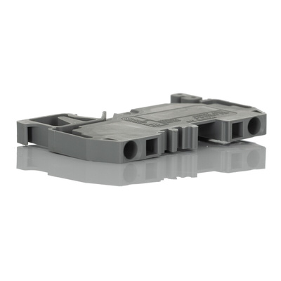 Wago 280 Series Grey Feed Through Terminal Block, 2.5mm², 1-Level, Cage Clamp Termination