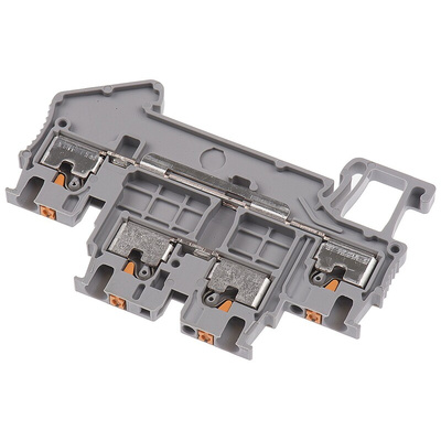 Phoenix Contact PTTB 1.5/S Series Grey Double Level Terminal Block, 1.5mm², Double-Level, Push In Termination