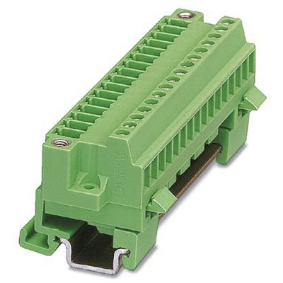 Phoenix Contact MCVK 1.5/16-GF-3.81 Series DIN Rail Terminal Block, Screw Termination