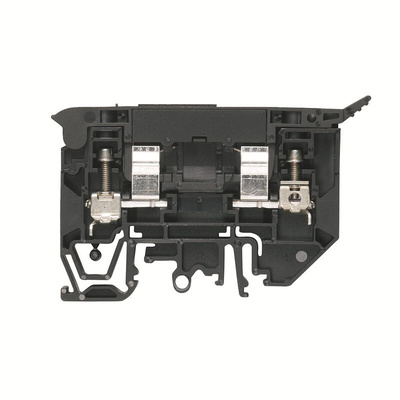 Weidmüller W Series Black Fused DIN Rail Terminal, 4mm², Single-Level, Screw Termination, Fused