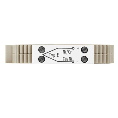 Weidmuller W Series Dark Beige Thermoelectric Voltage Terminal Block Pair, 2.5mm², Single-Level, Screw Termination, ATEX