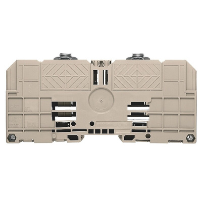 Weidmüller WFF Series Dark Beige DIN Rail Terminal Block, 2.5 → 50mm², Single-Level, Bolt Termination