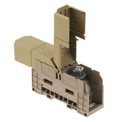 Weidmuller WFF Series Dark Beige DIN Rail Terminal Block, 25 → 240mm², Single-Level, Bolt Termination