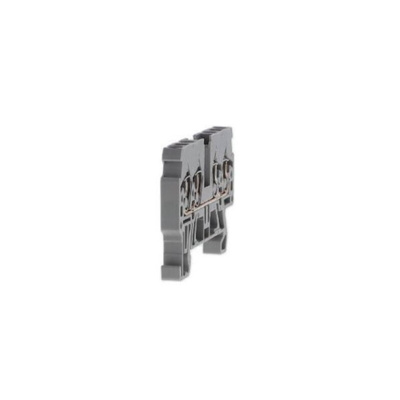 Wago 870 Series Grey Feed Through Terminal Block, 2.5mm², Single-Level, Cage Clamp Termination
