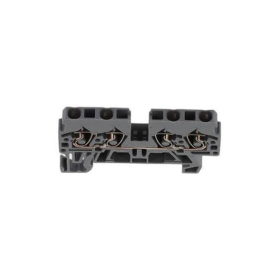 Wago 870 Series Grey Feed Through Terminal Block, 2.5mm², Single-Level, Cage Clamp Termination