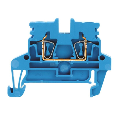 Weidmuller Z Series Blue Feed Through Terminal Block, 0.5 → 4mm², Single-Level, Clamp Termination