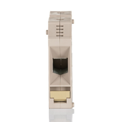 Weidmuller W Series Dark Beige Feed Through Terminal Block, 70mm², Single-Level, Screw Termination