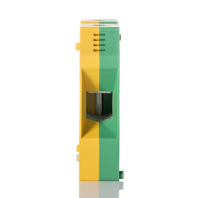Weidmuller W Series Green, Yellow DIN Rail Terminal Block, 50mm², Single-Level, Screw Termination