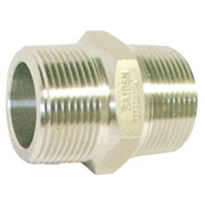 RS PRO Stainless Steel Hexagon Straight Nipple Joint 1-1/2in R(T) Male x 1-1/2in R(T) Male 2.68in