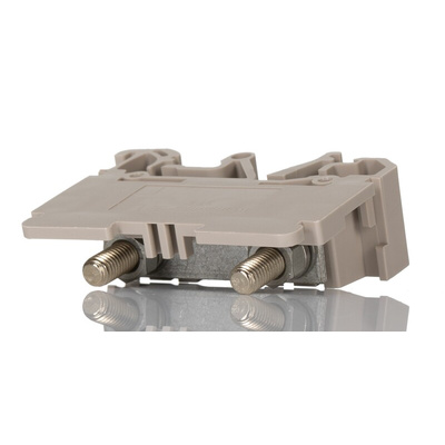 Weidmuller ST 5 Series Dark Beige DIN Rail Terminal Block, 16mm², Single-Level, Screw Termination