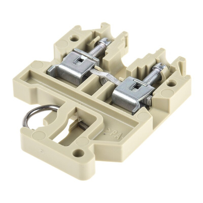 Weidmuller SAK Series Beige Feed Through Terminal Block, 2.5mm², Single-Level, Screw Termination