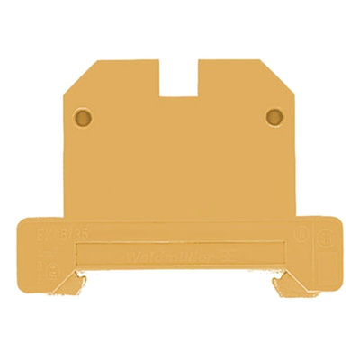 Weidmuller SAK Series Green, Yellow PE Terminal, Single-Level, Screw Termination