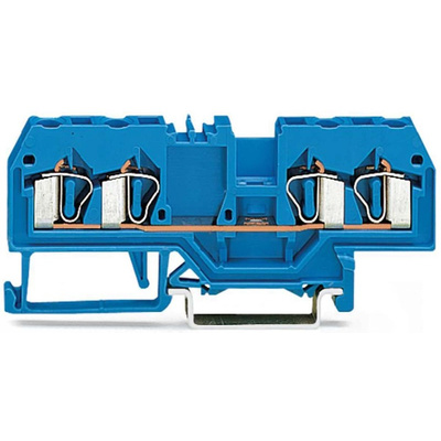 Wago 280 Series Blue Feed Through Terminal Block, 2.5mm², Single-Level, Cage Clamp Termination, ATEX, IECEx
