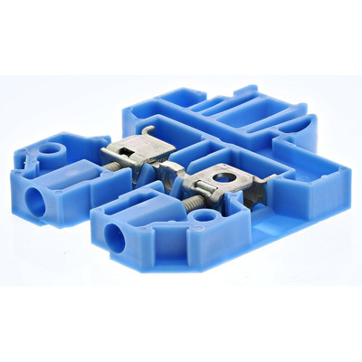 Weidmuller SAK Series Blue Feed Through Terminal Block, 4mm², Single-Level, Screw Termination