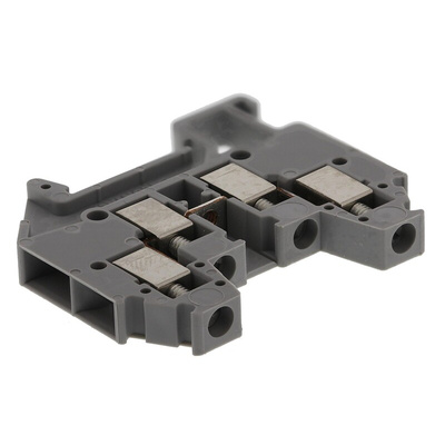 Phoenix Contact MT 1.5-QUATTRO Series Grey DIN Rail Terminal Block, 0.14 → 1.5mm², Double-Level, Screw