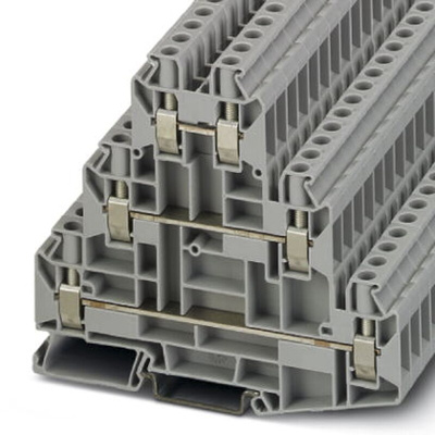 Phoenix Contact UT 6-3L Series Multi Level Terminal Block, Push In Termination