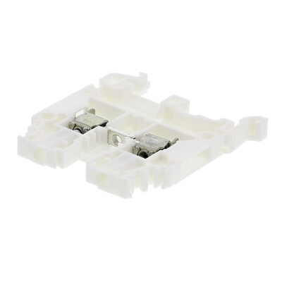 Entrelec SNA Series White DIN Rail Terminal Block, 2.5mm², Single-Level, Screw Termination