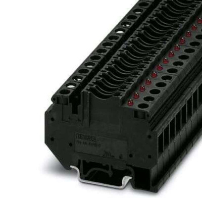 Phoenix Contact UK 6-FSI/C-LED12 Series Brown Fuse Terminal Block, 6mm², Screw Termination