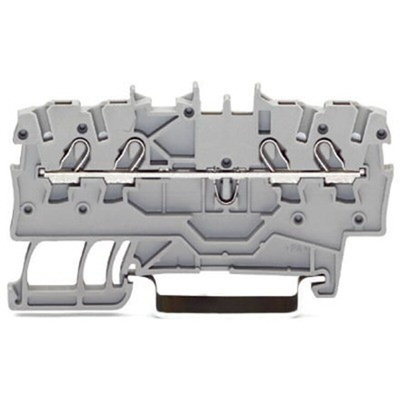 Wago TOPJOB S Series Blue DIN Rail Terminal Block, 1mm², 1-Level, Push-In Cage Clamp Termination, ATEX, EAC Ex, IECEx