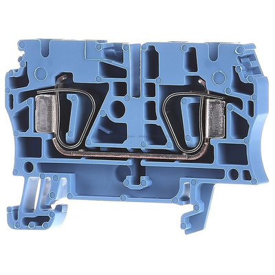 Weidmuller ZDU Series Blue Standard Din Rail Terminal, 4mm², Single-Level, Clamp Termination