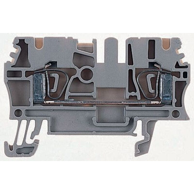 Weidmuller ZDU Series Brown Standard Din Rail Terminal, 35mm², Single-Level, Clamp Termination