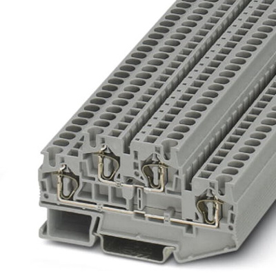 Phoenix Contact STTB 4 Series Grey Double Level Terminal Block, 0.08 → 6mm²