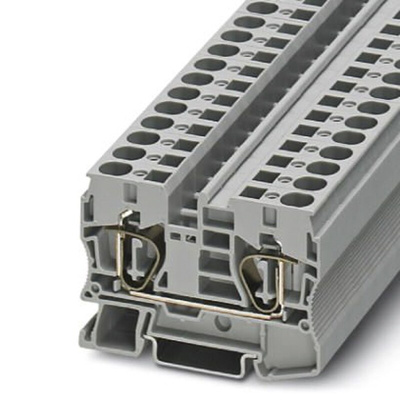 Phoenix Contact ST 10 Series Grey Feed Through Terminal Block, 1.5 → 16mm², Spring Clamp Termination
