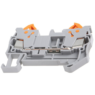Phoenix Contact QTC 1.5 Series Grey Feed Through Terminal Block, 0.25 → 1.5mm², Single-Level, Quick Connect