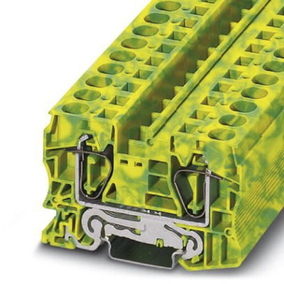 Phoenix Contact ST 16-PE Series Green/Yellow Earth Terminal Block, 1.5 → 25mm²