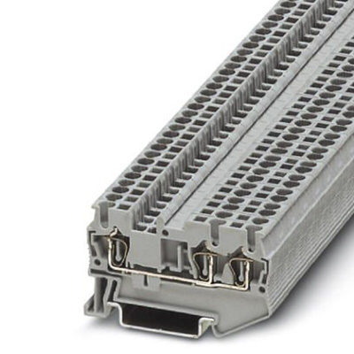 Phoenix Contact ST 2.5-TWIN Series Grey Feed Through Terminal Block