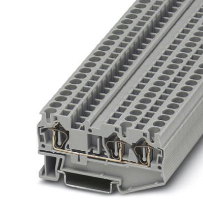 Phoenix Contact ST 4-TWIN Series Grey Feed Through Terminal Block