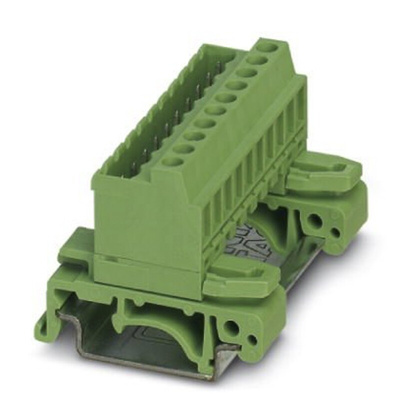 Phoenix Contact COMBICON UMSTBVK Series DIN Rail Terminal Block, Screw Termination