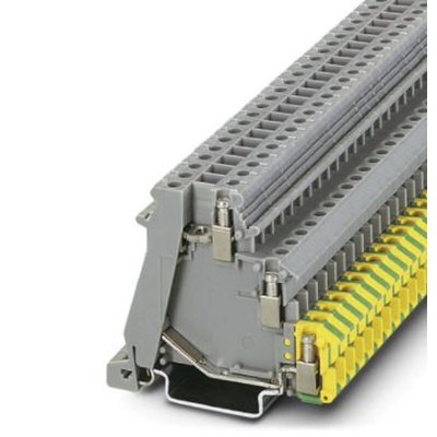 Phoenix Contact DOK 1.5 Series Non-Fused DIN Rail Terminal, Screw Termination