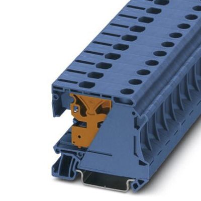 Phoenix Contact UTN 16 Series Blue Disconnect Terminal Block, 6 → 25mm², Single-Level, Screw Termination