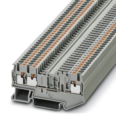 Phoenix Contact PT 2.5-TWIN-TGB Series Grey Disconnect Terminal Block, 0.14 → 4mm², Single-Level, Push In